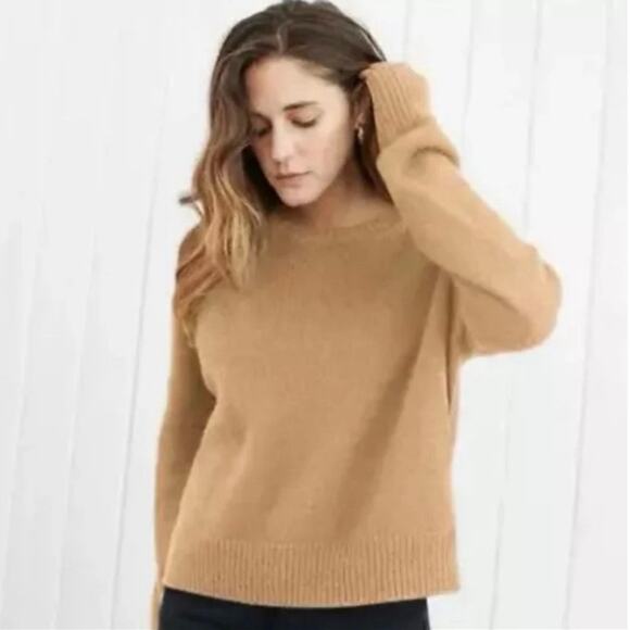 Jenni Kayne Atlas Crewneck Sweater Wool Camel Hair XS - Picture 3 of 7